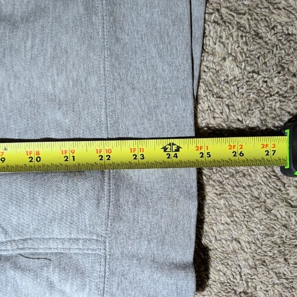 The North Face Womens Light Gray Hoodie with Coral Logo and Drawstrings - Picture 7 of 9